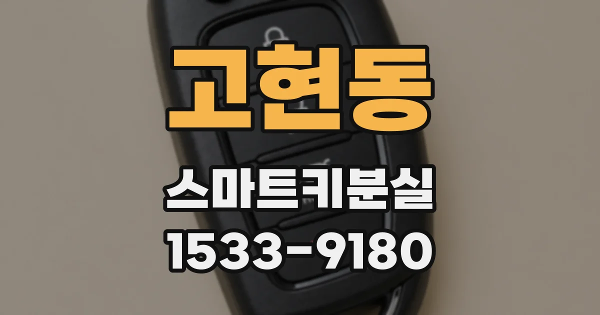 고현동 스마트키분실