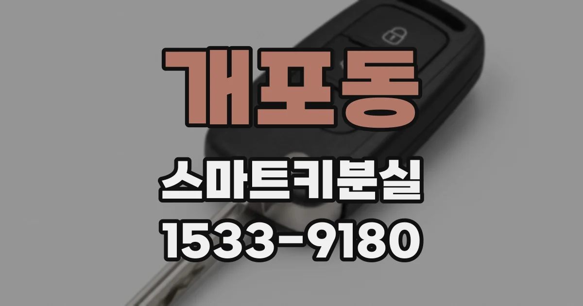 개포동 스마트키분실
