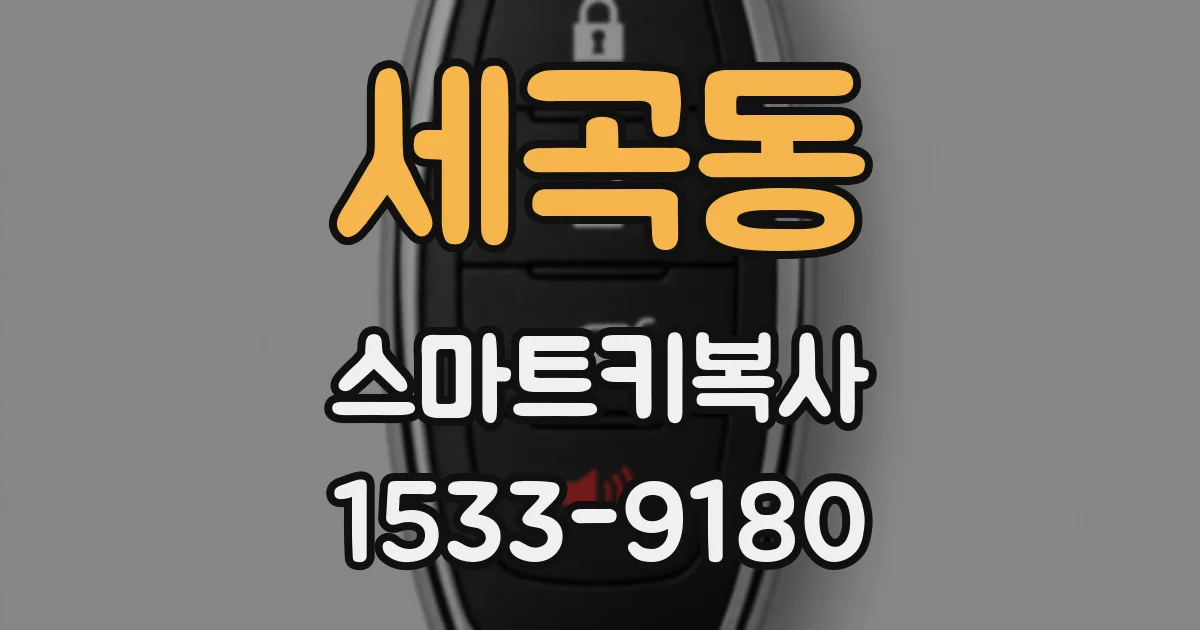 세곡동 스마트키복사