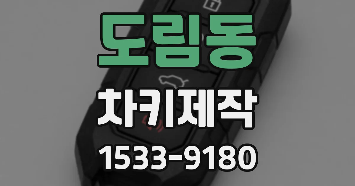 도림동 차키제작