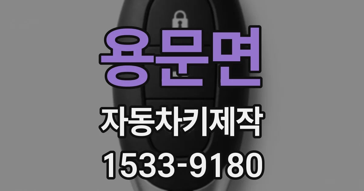 용문면 자동차키제작