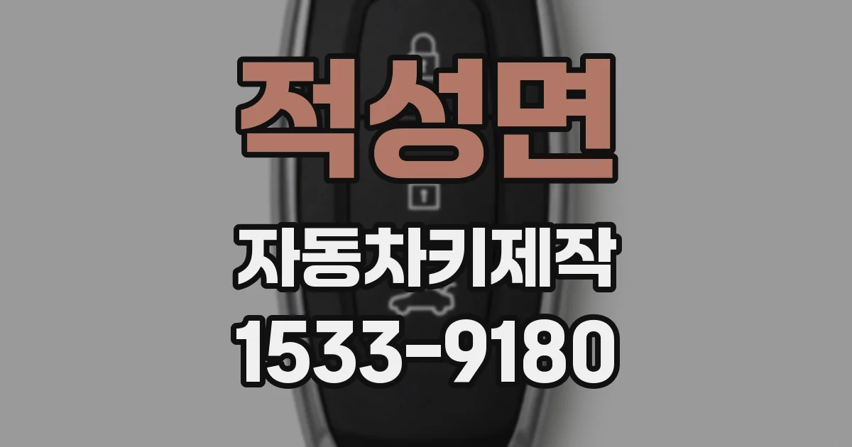 적성면 자동차키제작