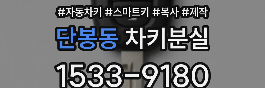단봉동 차키분실