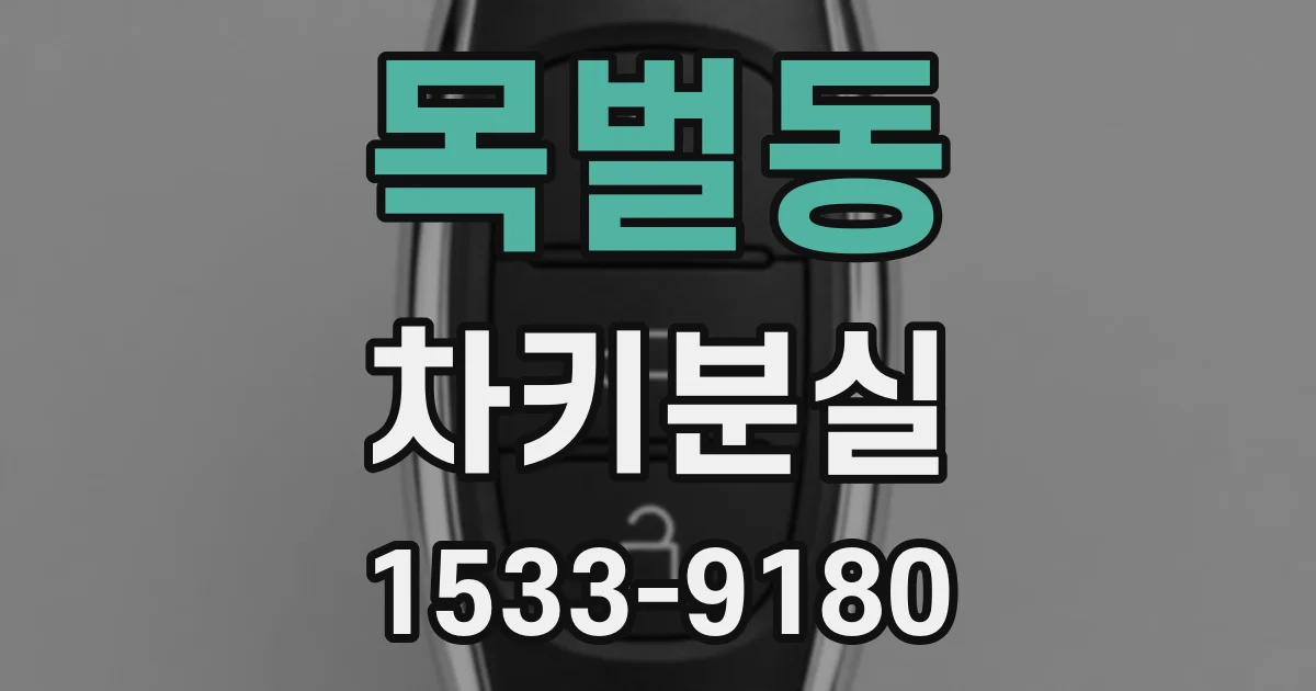 목벌동 차키분실