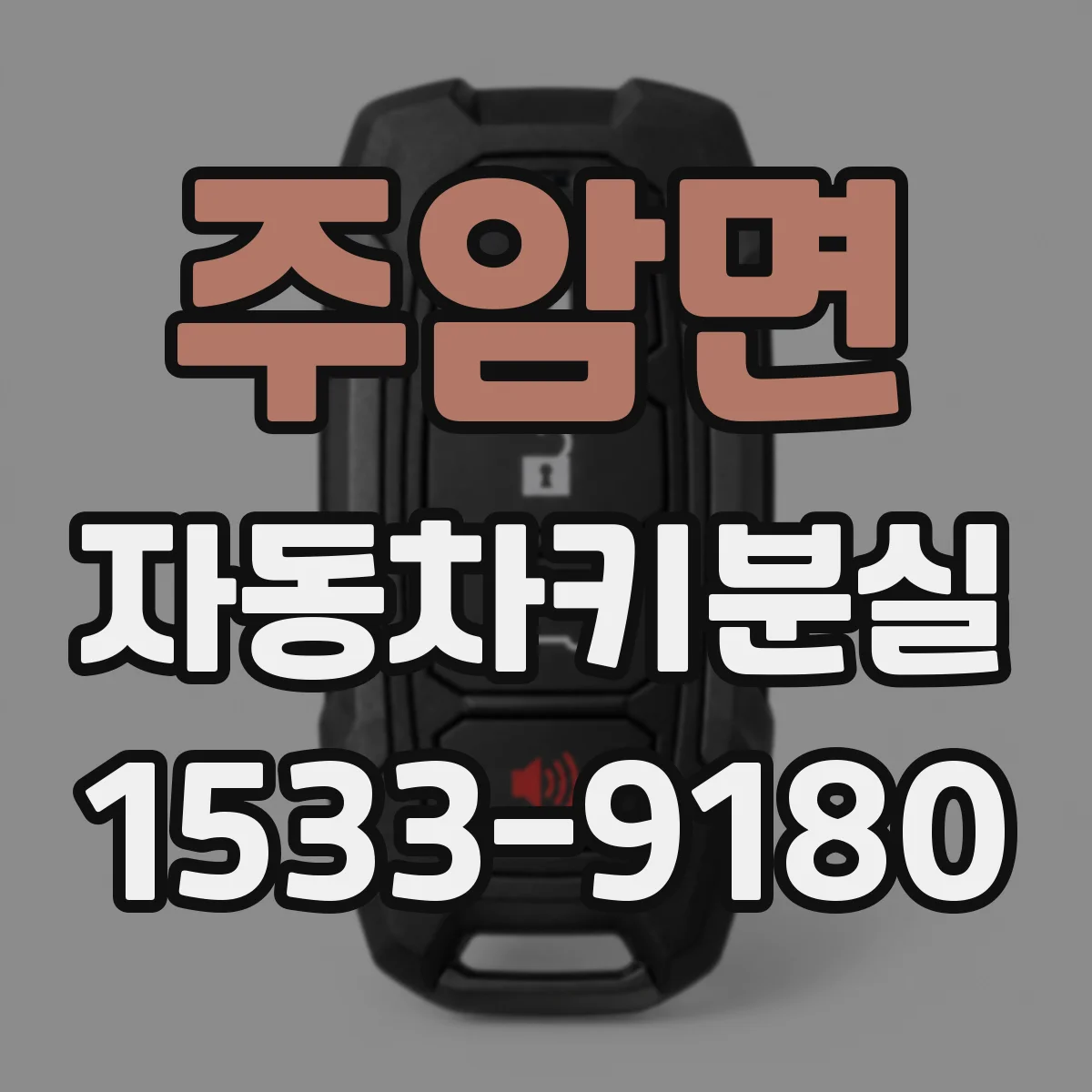 주암면 자동차키분실