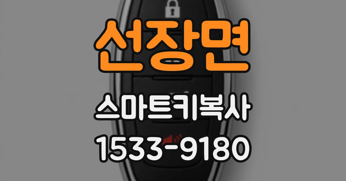 선장면 스마트키복사