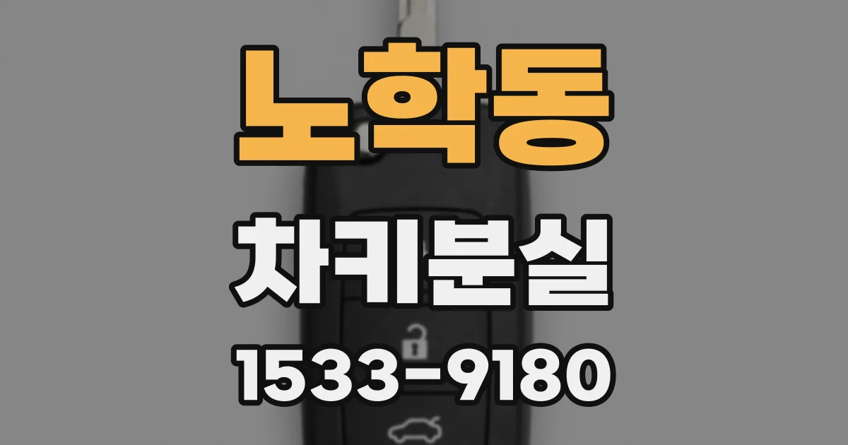 노학동 차키분실
