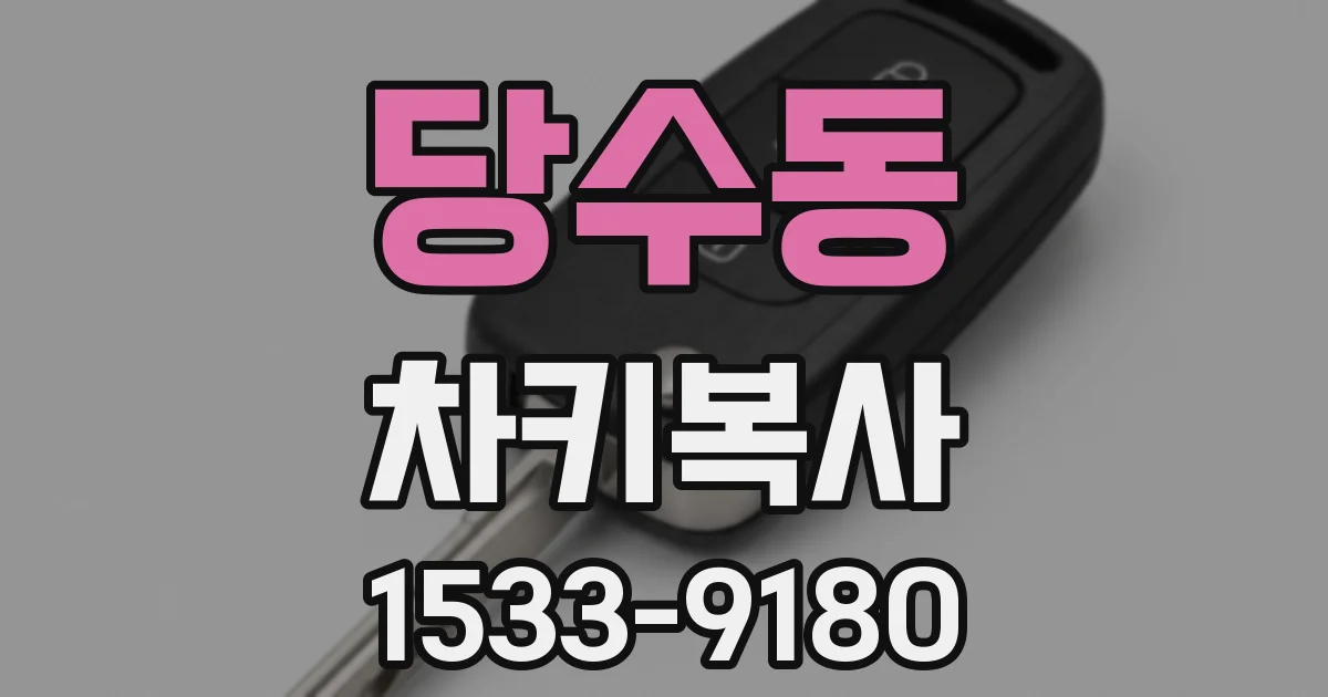 당수동 차키복사