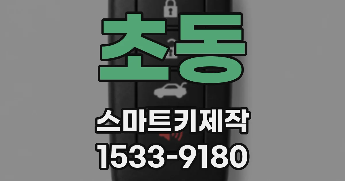 초동 스마트키제작