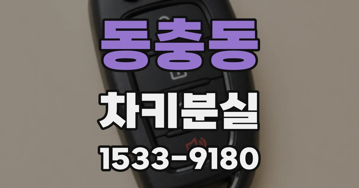동충동 차키분실