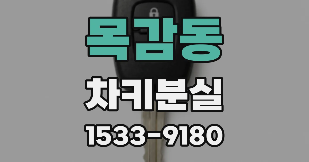 목감동 차키분실