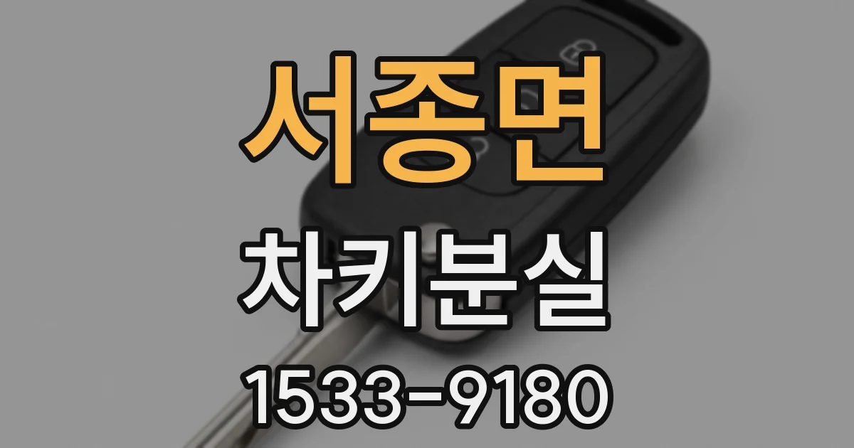 서종면 차키분실