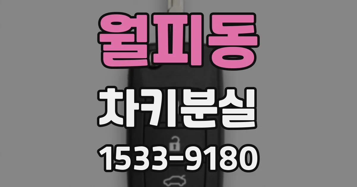 월피동 차키분실
