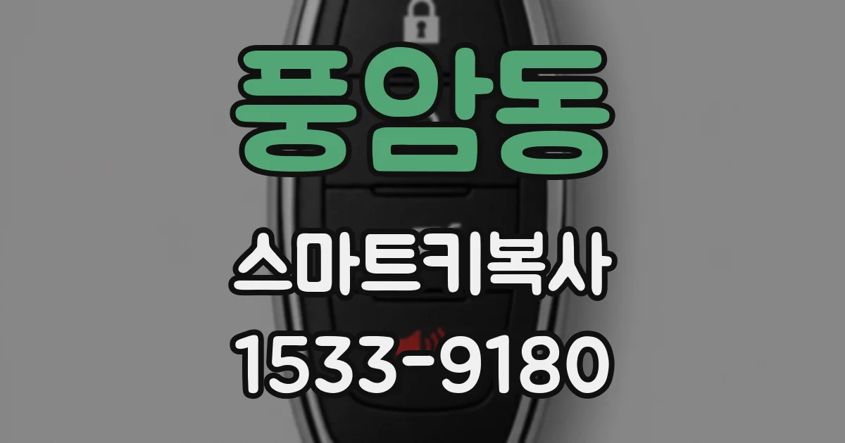 풍암동 스마트키복사