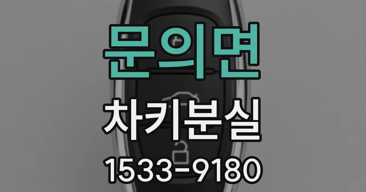 문의면 차키분실