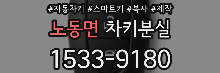 노동면 차키분실