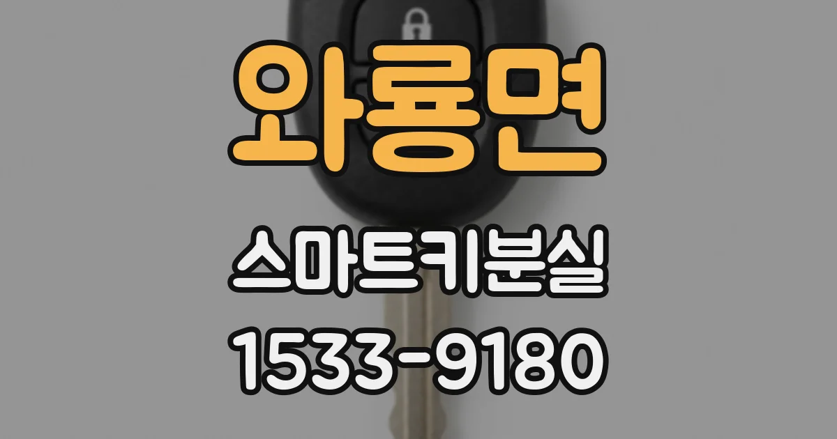 와룡면 스마트키분실