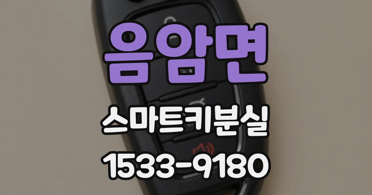 음암면 스마트키분실