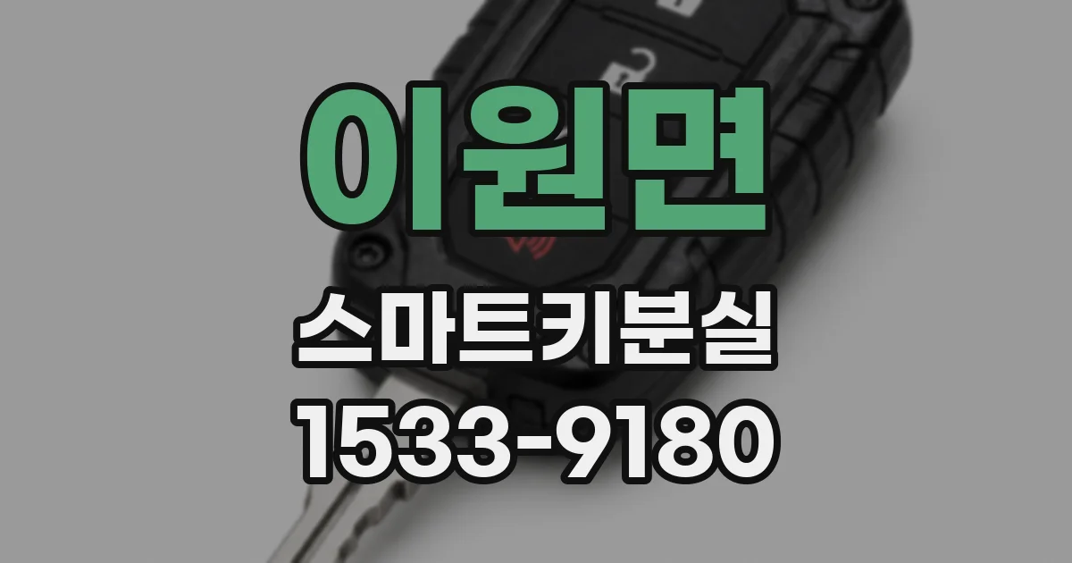 이원면 스마트키분실