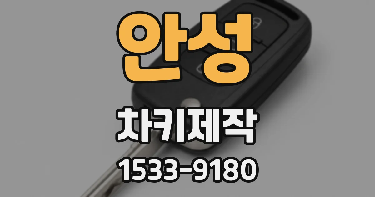 안성 차키제작