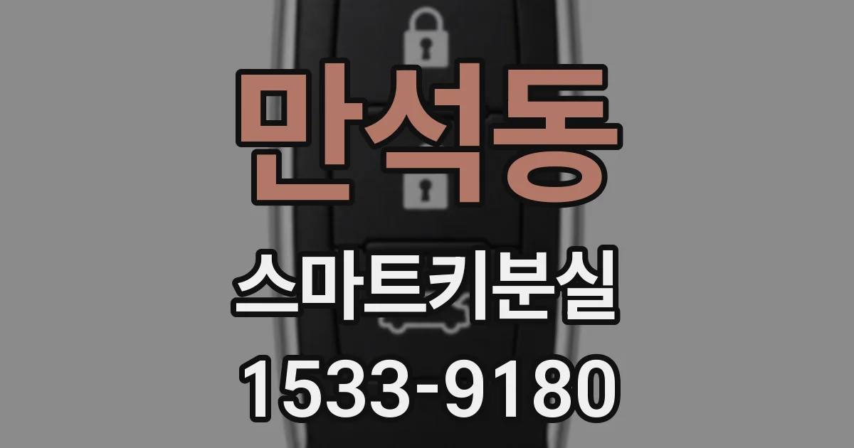 만석동 스마트키분실