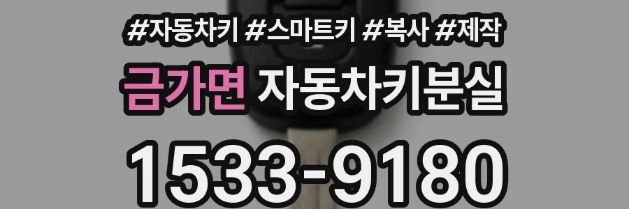 금가면 자동차키분실