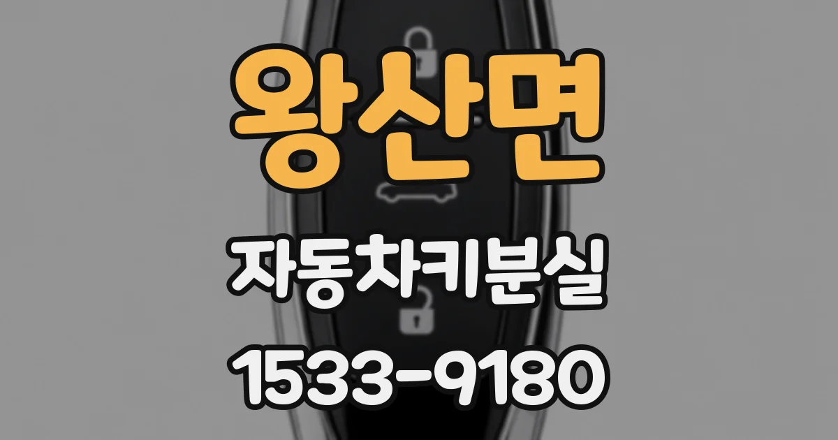 왕산면 자동차키분실