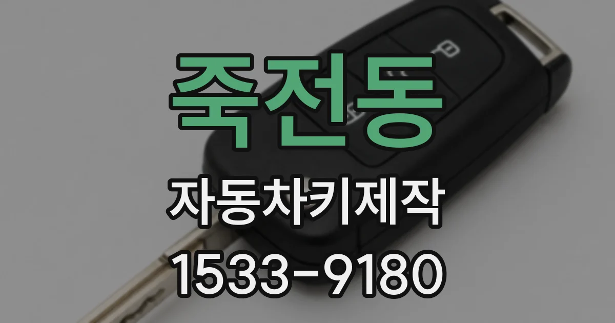 죽전동 자동차키제작