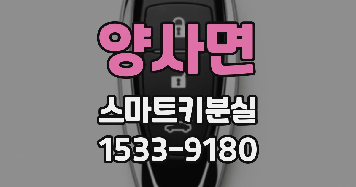 양사면 스마트키분실
