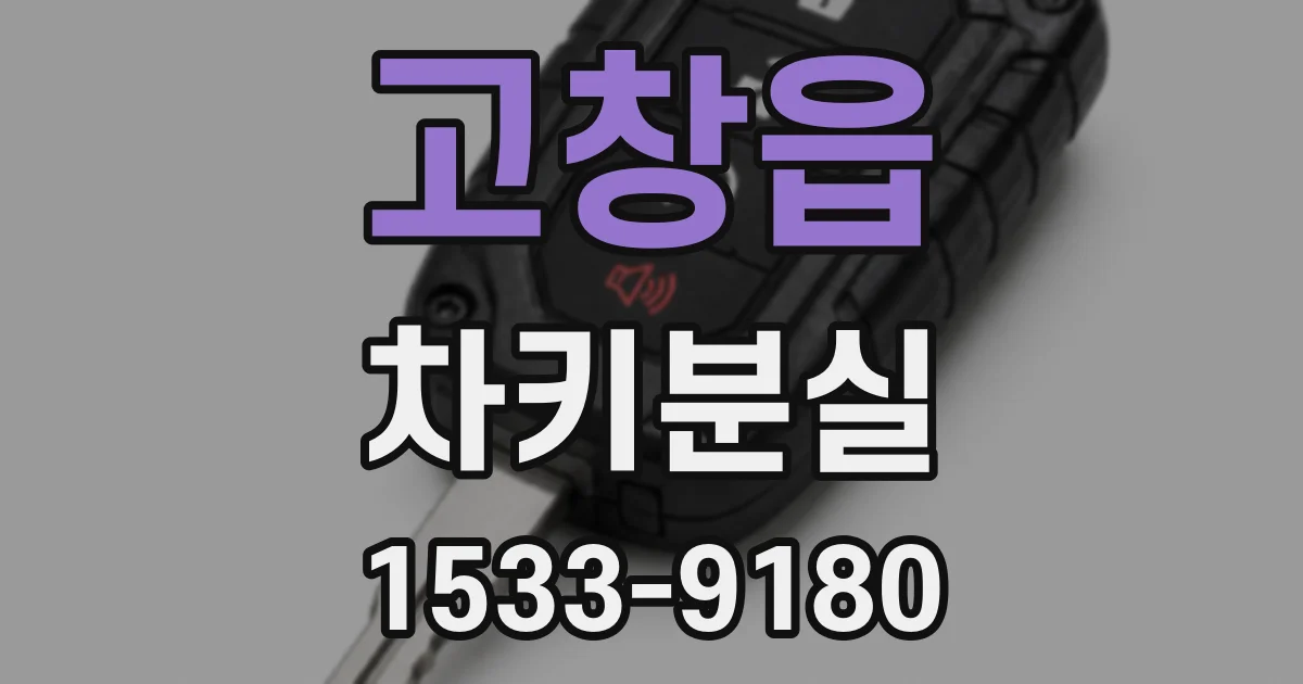 고창읍 차키분실