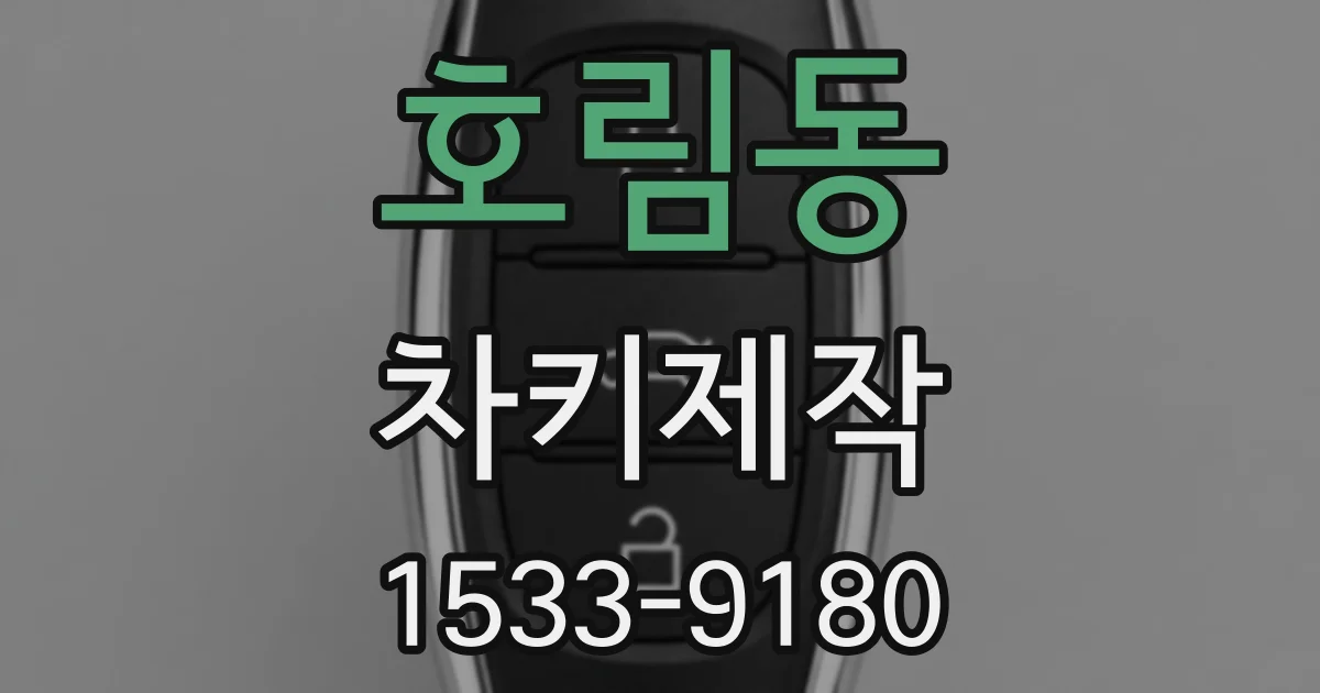 호림동 차키제작