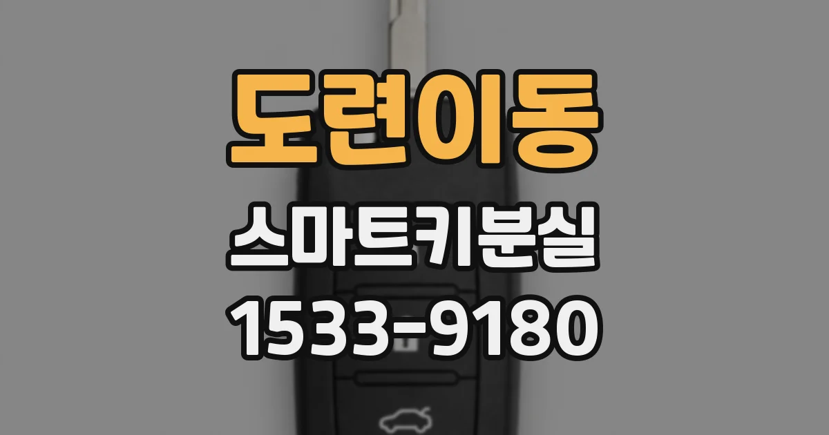 도련이동 스마트키분실