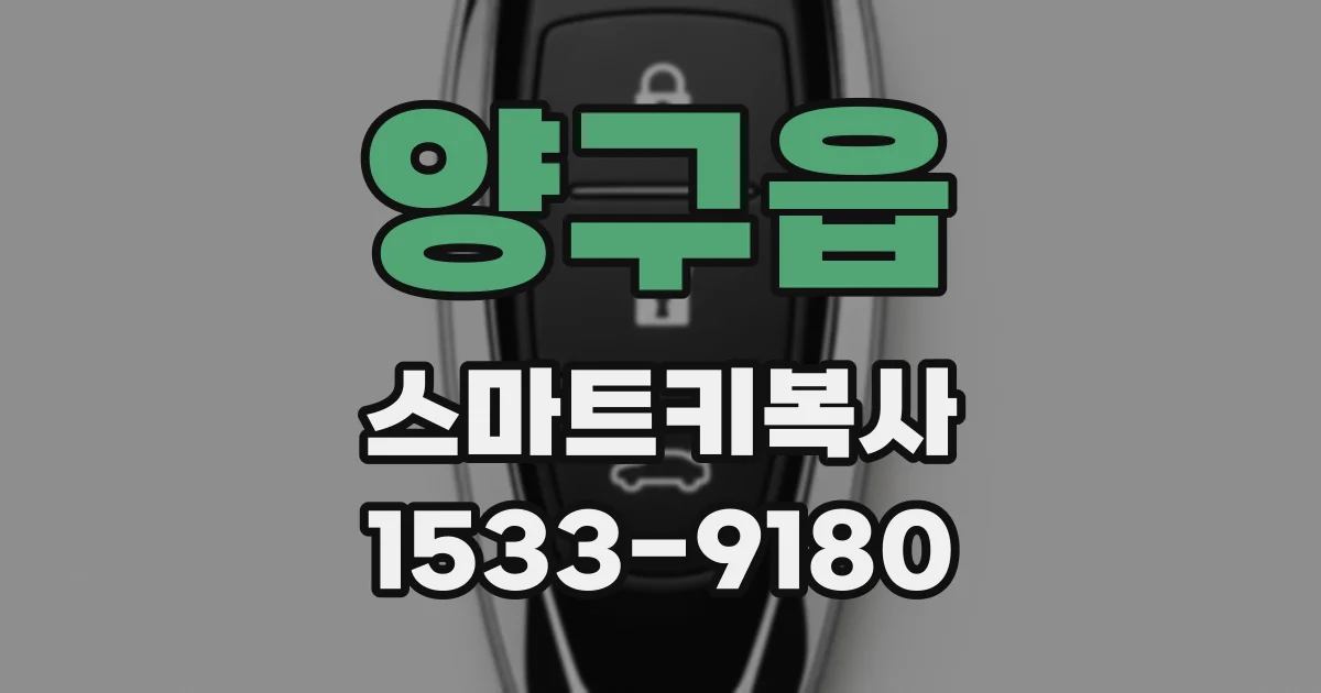 양구읍 스마트키복사