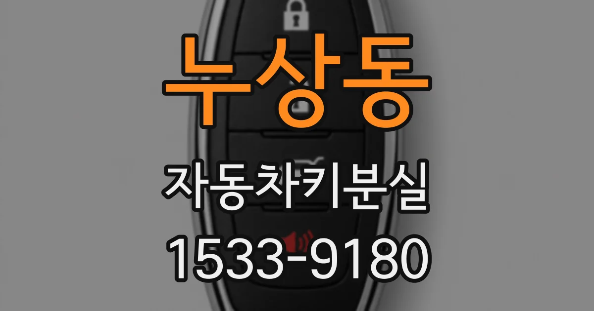 누상동 자동차키분실