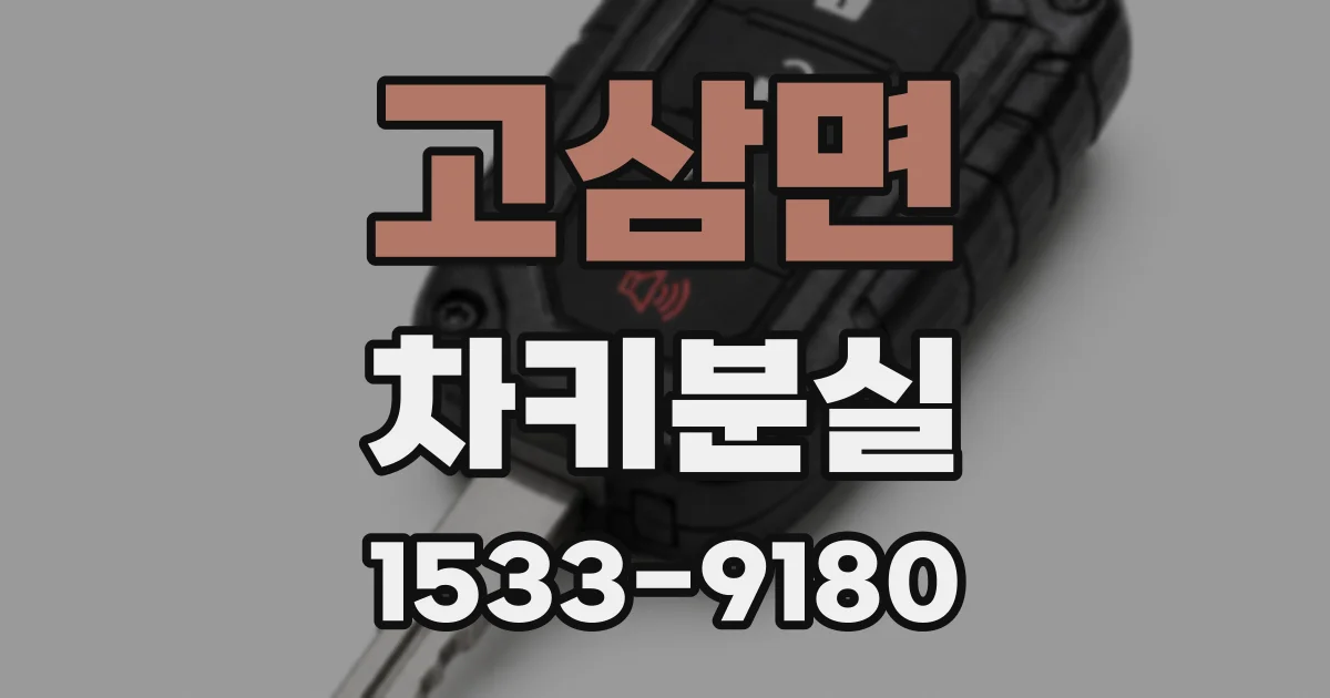 고삼면 차키분실
