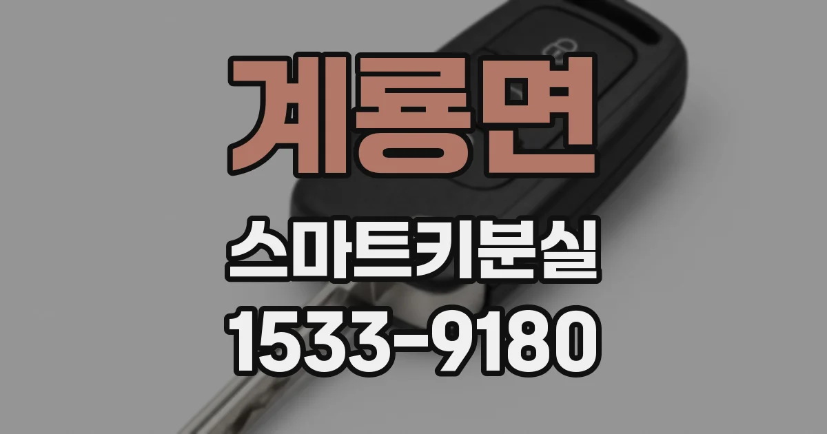 계룡면 스마트키분실