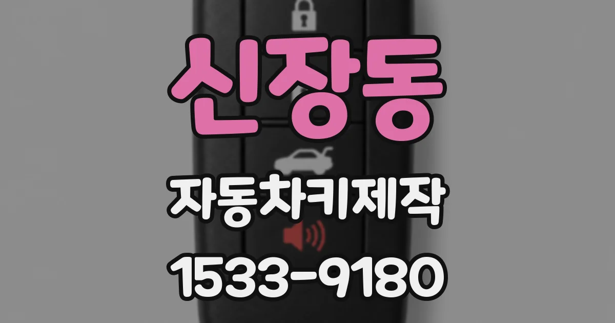 신장동 자동차키제작