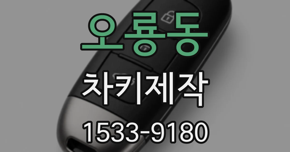 오룡동 차키제작