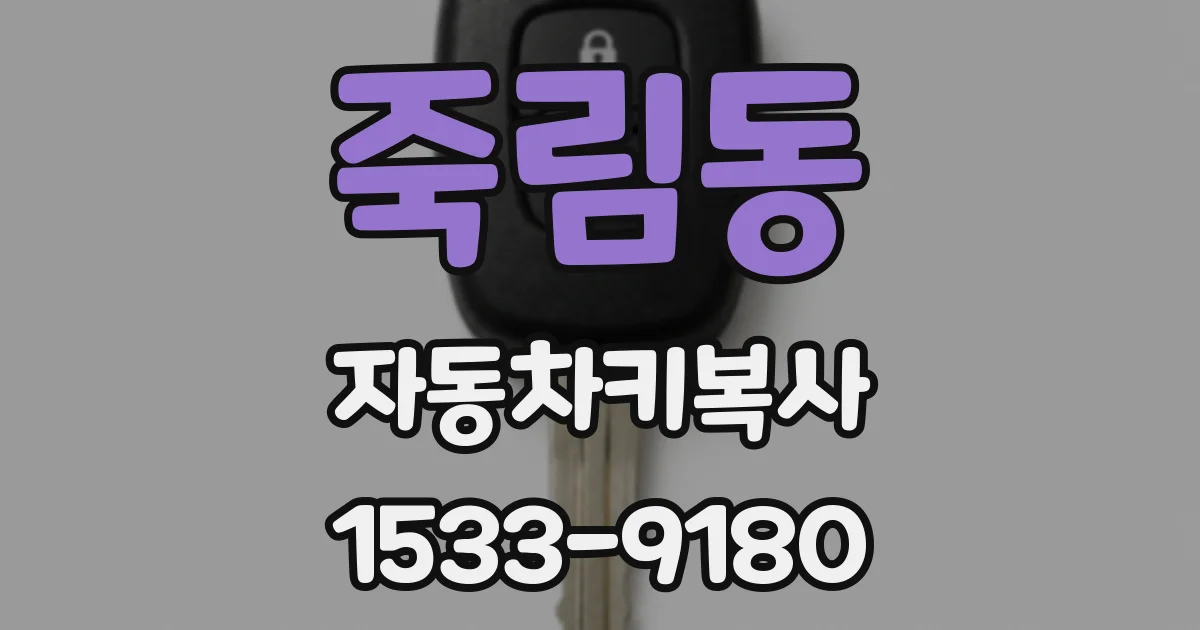 죽림동 자동차키복사