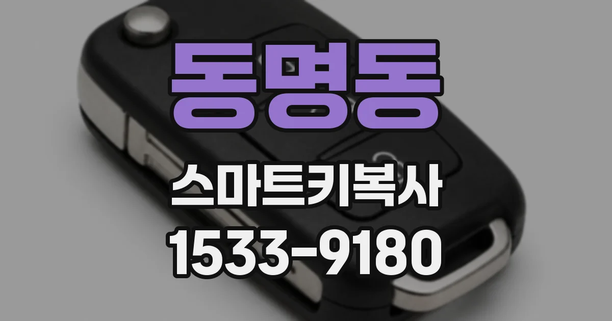 동명동 스마트키복사
