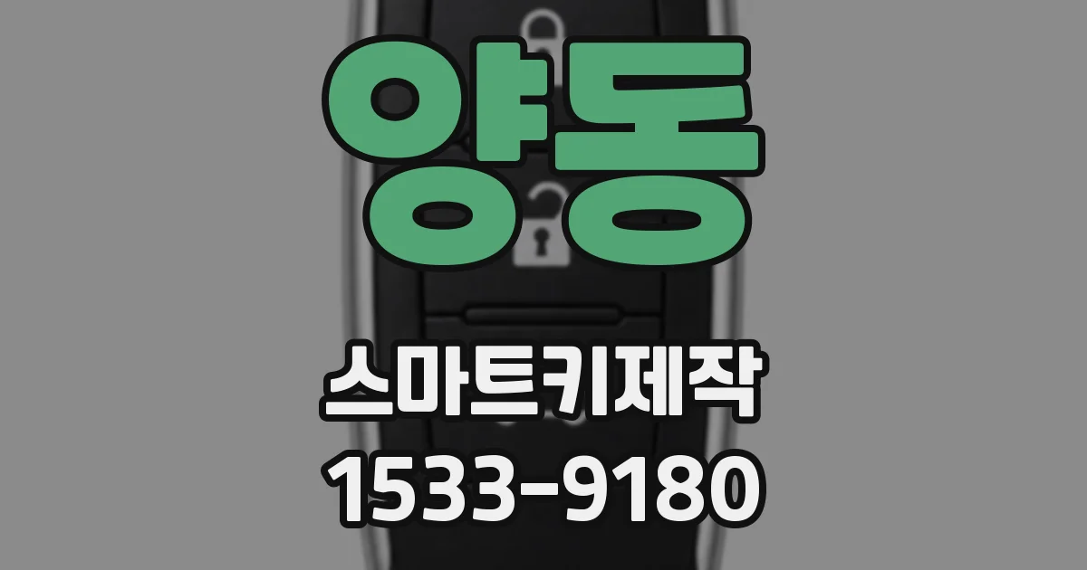양동 스마트키제작