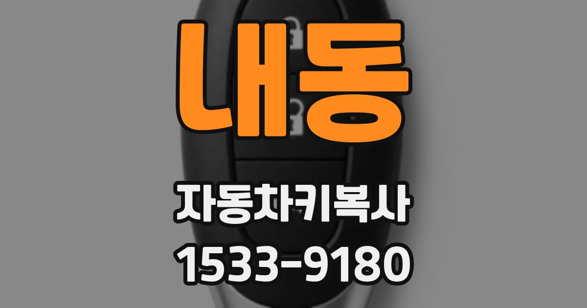 내동 자동차키복사