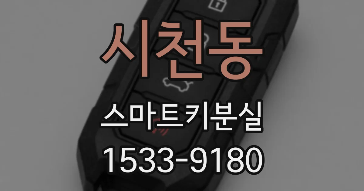 시천동 스마트키분실