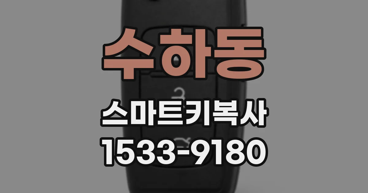 수하동 스마트키복사