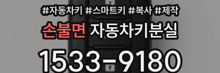 손불면 자동차키분실