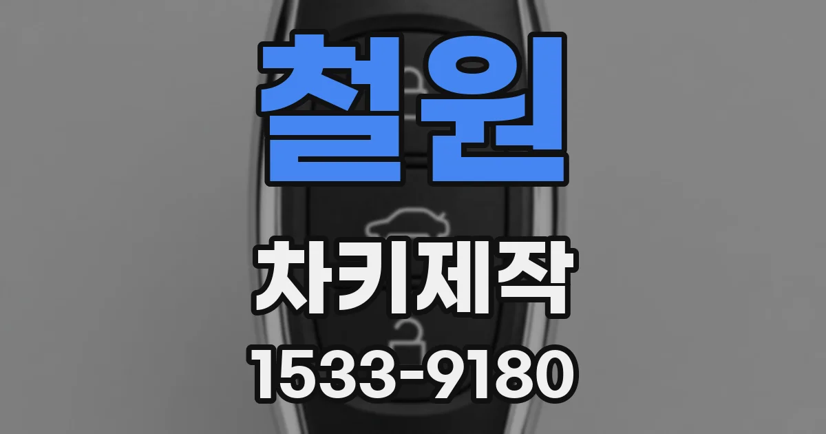 철원 차키제작