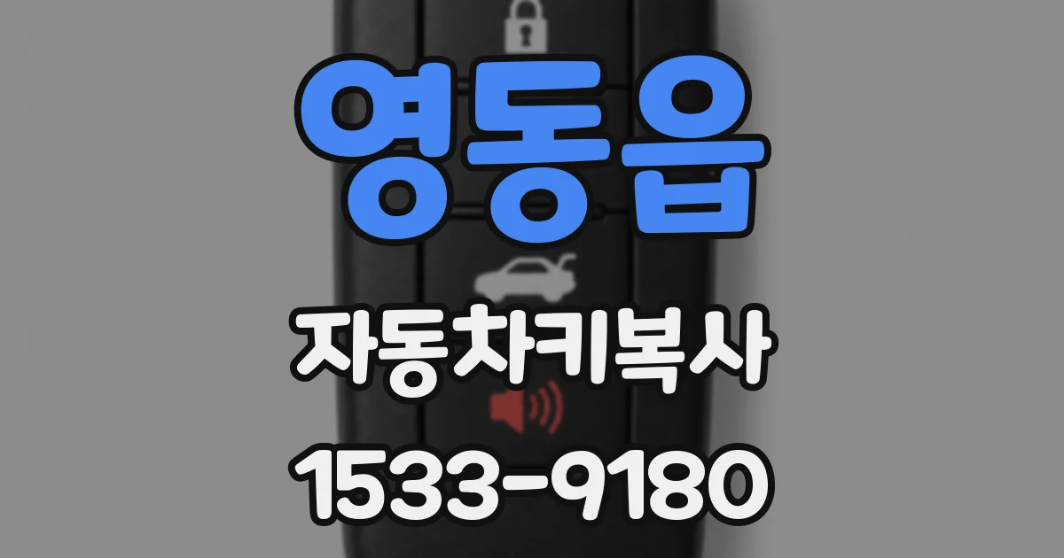 영동읍 자동차키복사