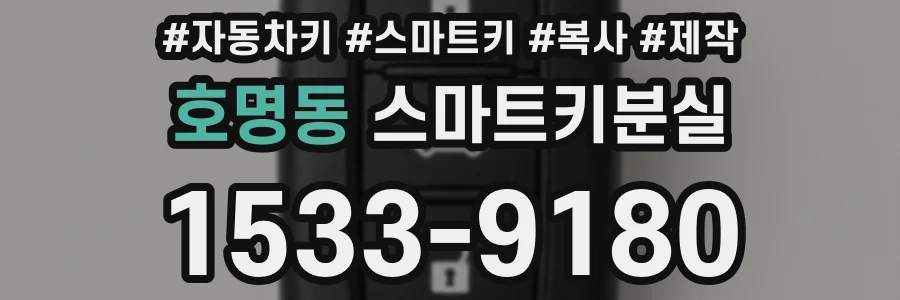 호명동 스마트키분실
