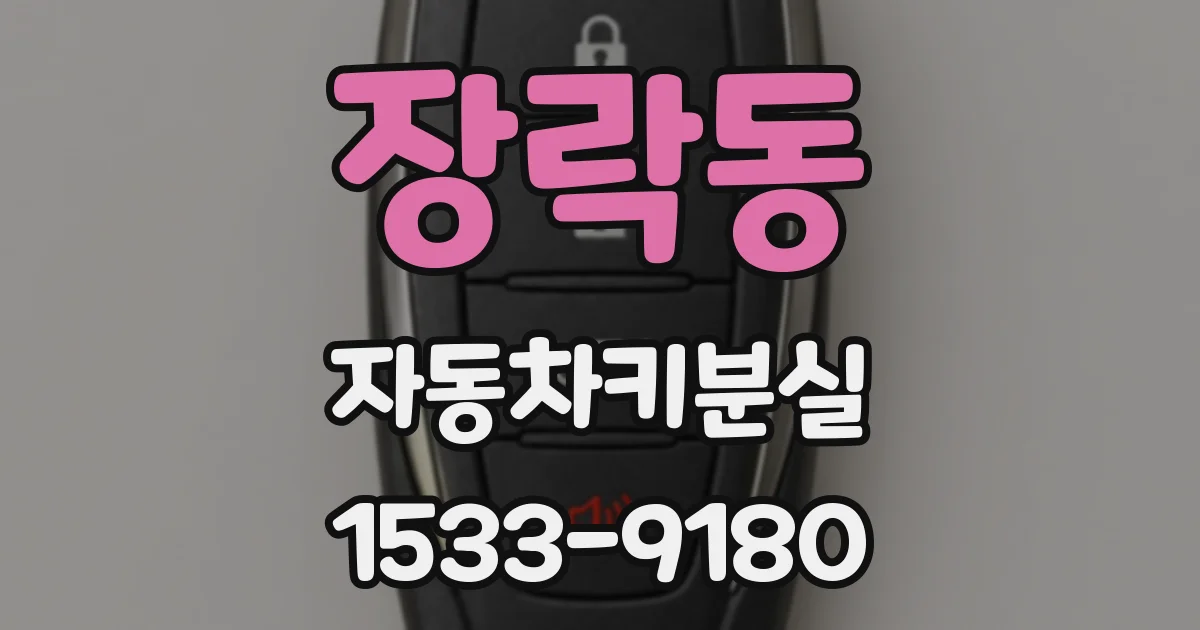장락동 자동차키분실