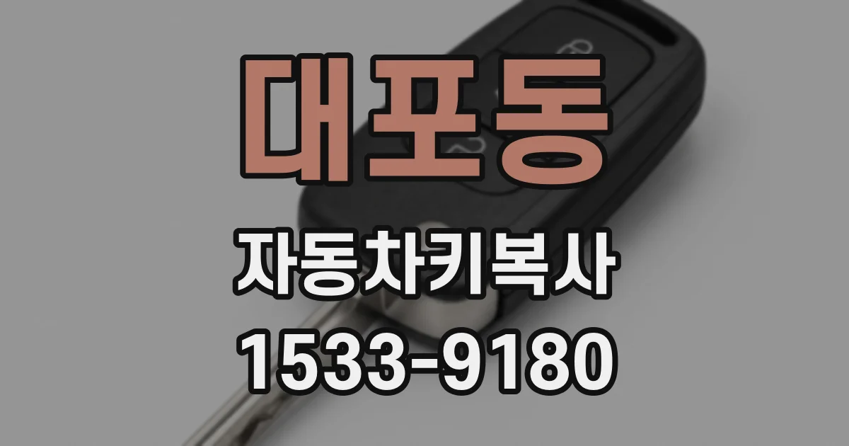 대포동 자동차키복사